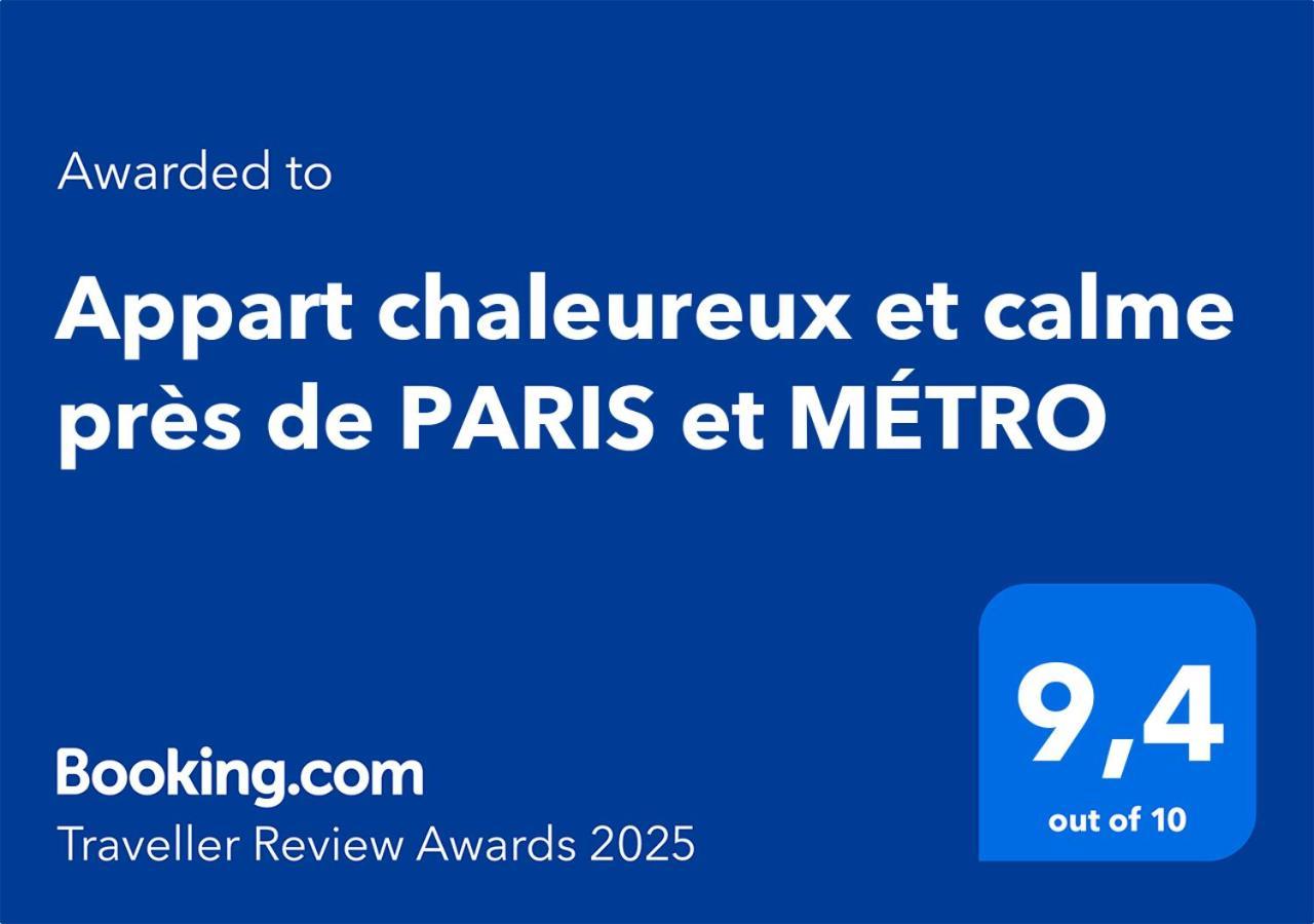 Appart Chaleureux Et Calme Pres De Paris Et Metro Asnières Exterior foto